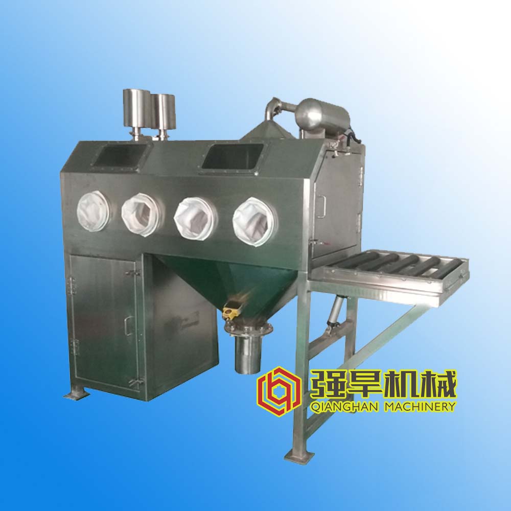 Basic structure  of glove box bag unloading machine