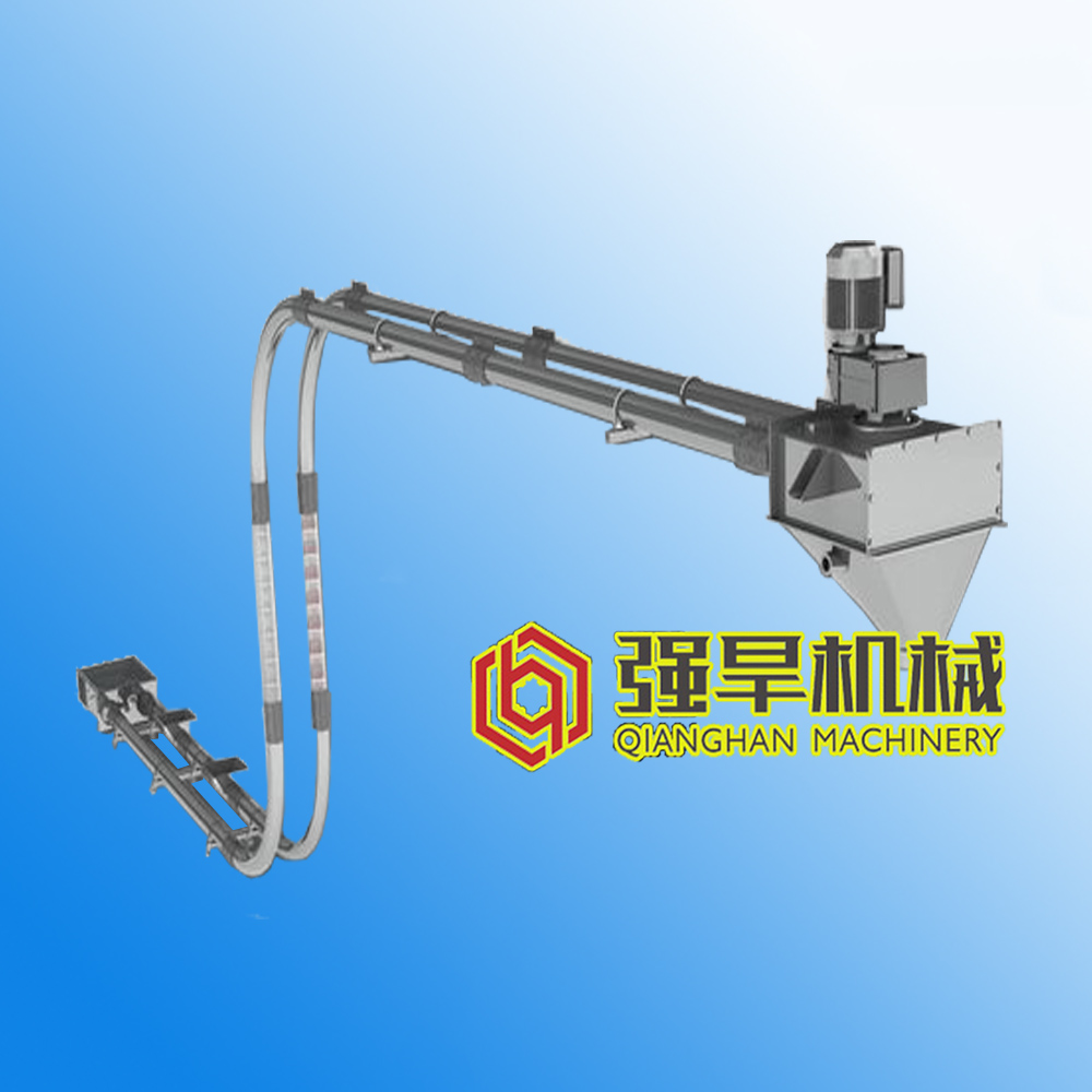 Conveying Powders and Particles in  Vertical and Horizontal Angle---Pipe Chain Conveyor