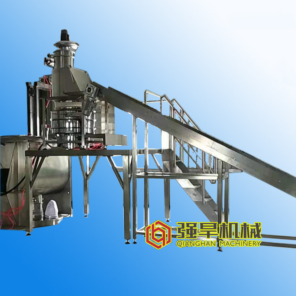 Small Bag Unloading Station Manufactured by QIANGHAN MACHINERY